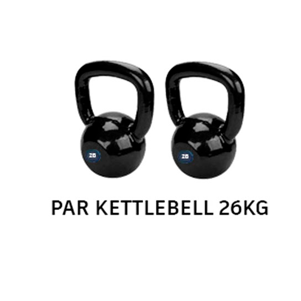 Kettlebell Dumbell Pintado 24kg Musculação Funcional Sumô Cor Preto